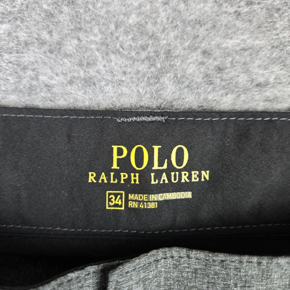 Polo Ralph Lauren 34 x 9 Gray Tech Wicking Hybrid Golf Shorts Preppy Performance